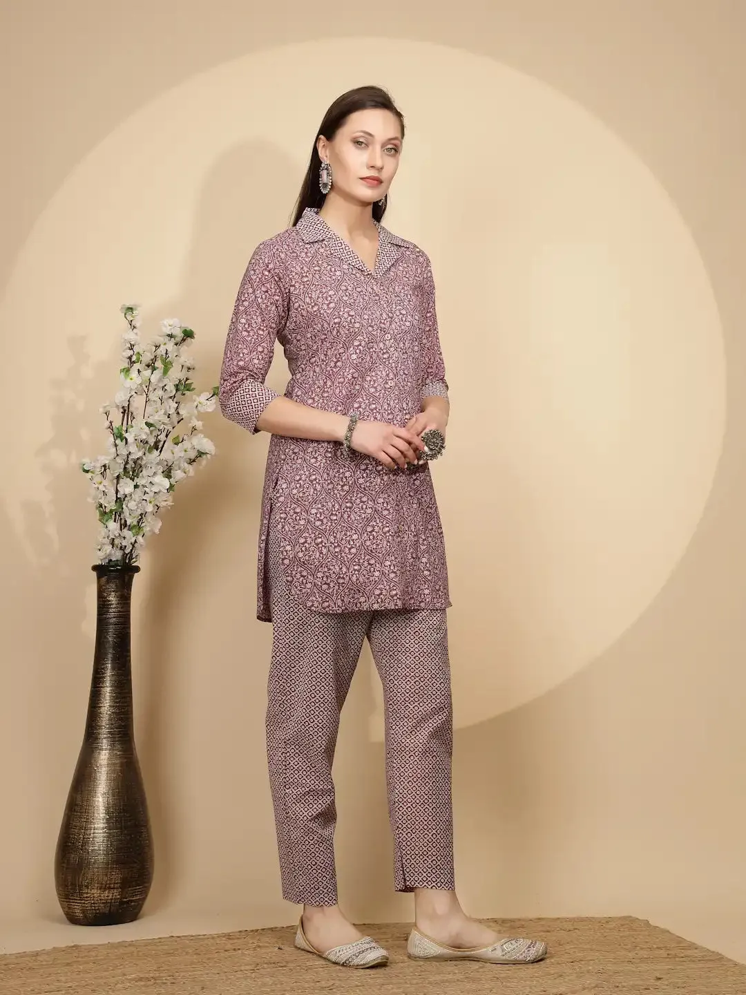 Move Cotton Regular Fit Tunic Set For Women