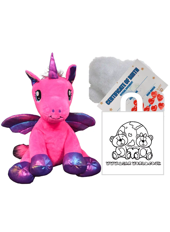 Nova Pink Winged Unicorn Bear Kit