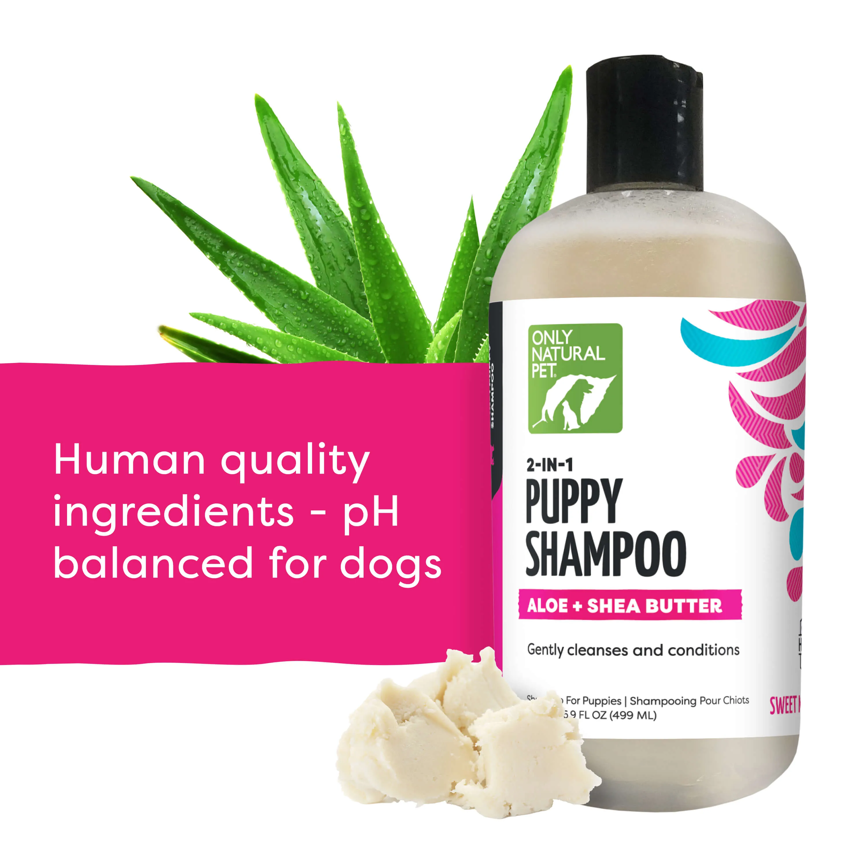 Only Natural Pet Puppy Shampoo with Aloe   Shea Butter