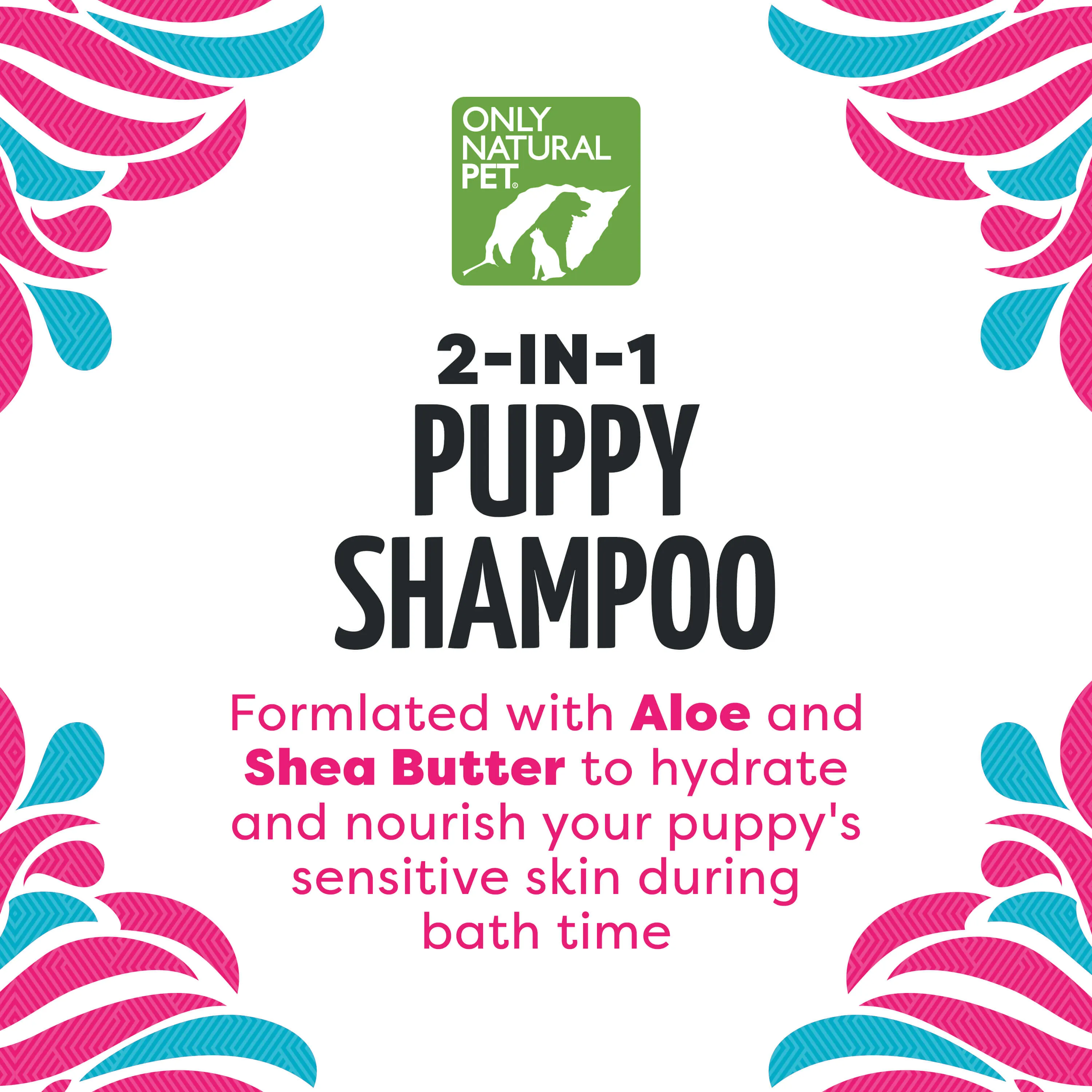 Only Natural Pet Puppy Shampoo with Aloe   Shea Butter