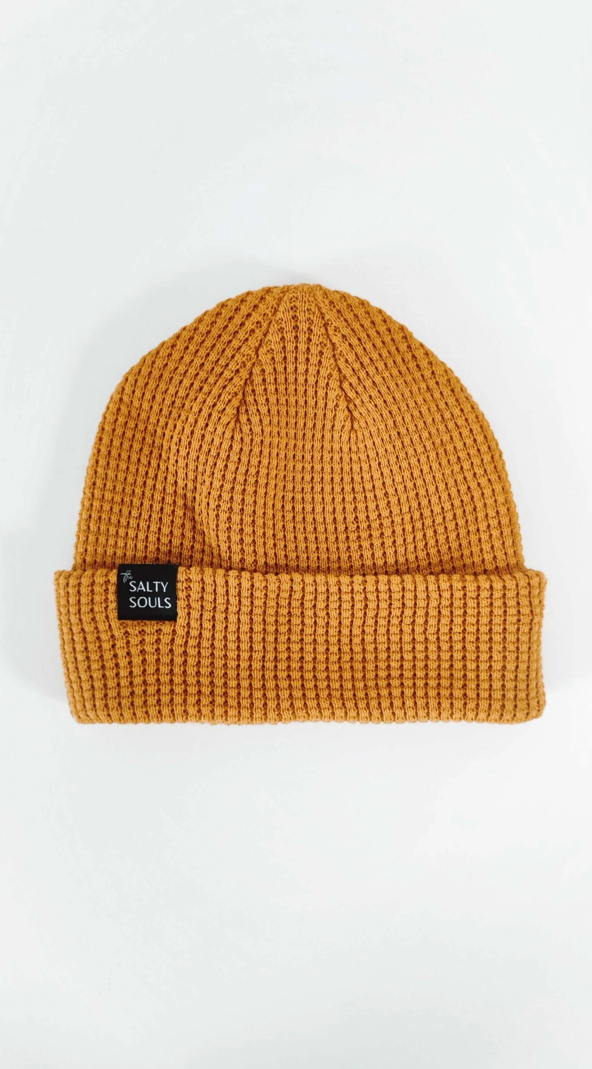 ORGANIC WAFFLE BEANIE MUSTARD