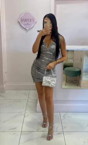 Orla Metallic Silver Dress