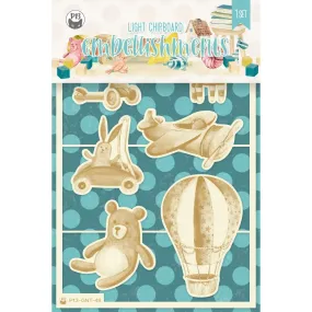 P13 Die-Cut Chipboard Embellishments 4"x 6" - Good Night #05, 6 pack*