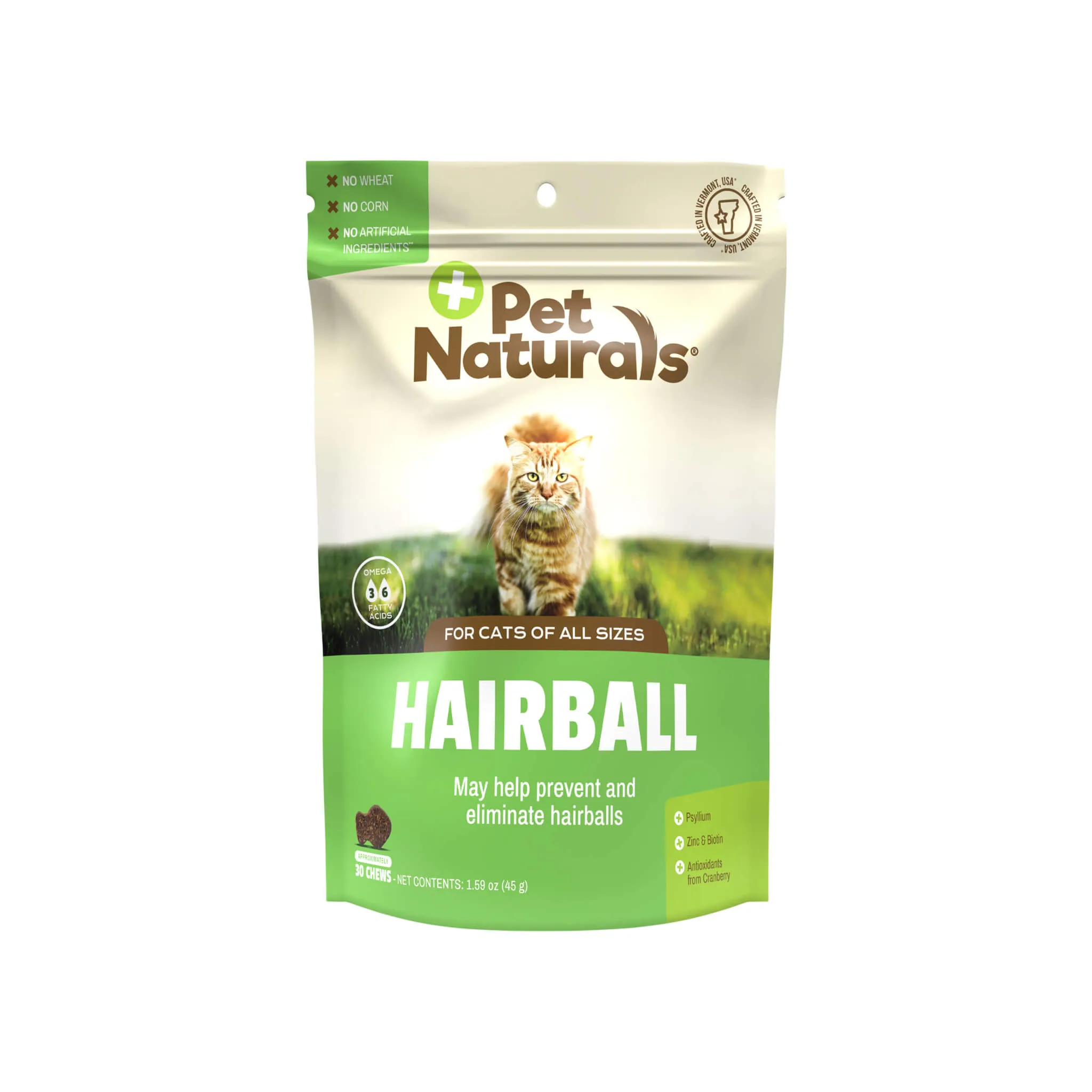 Pet Naturals Soft Chew Hairball Treats for Cats