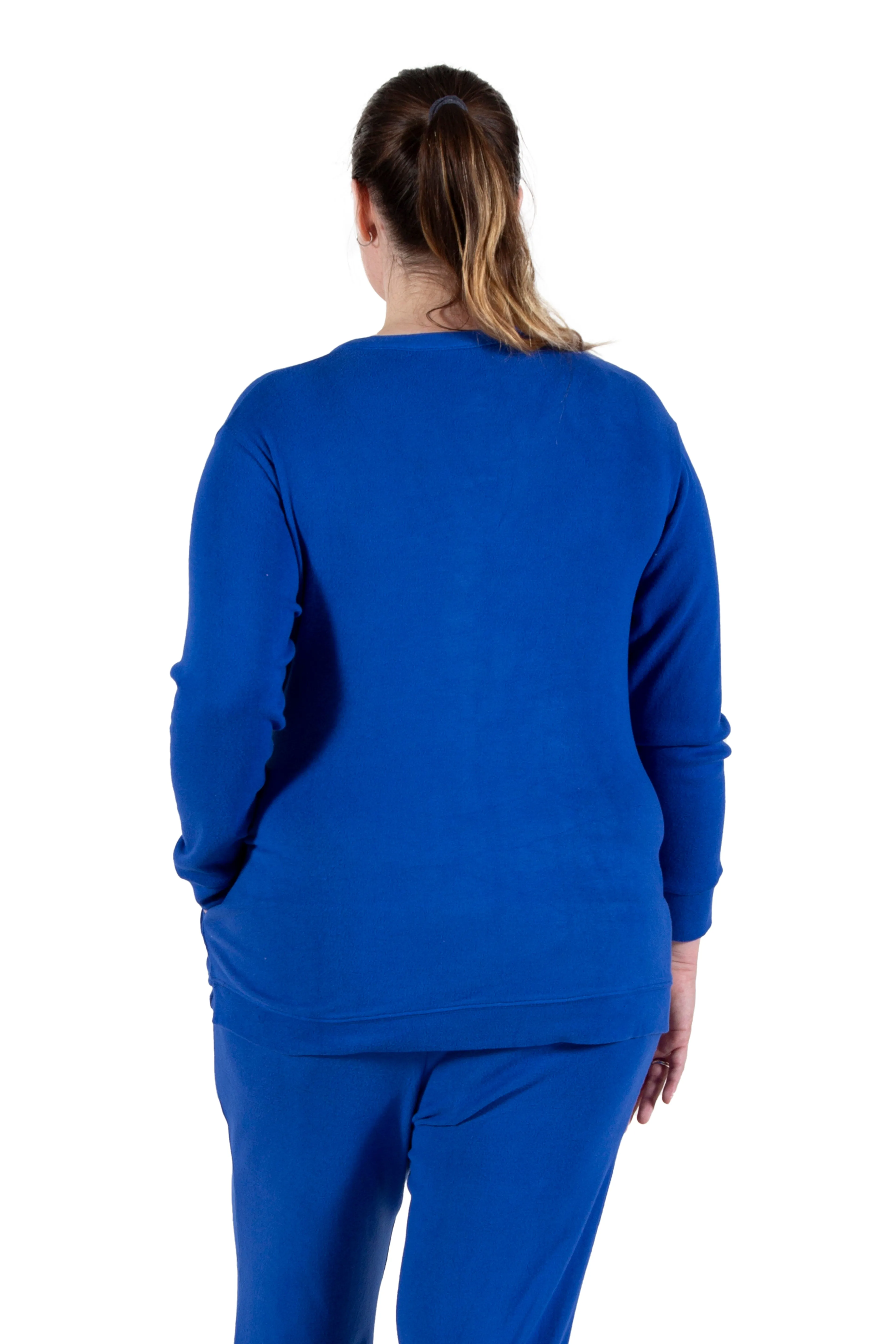 Plus Size Comfort Luxe Collection Cozy Knit V- Neck Tunic