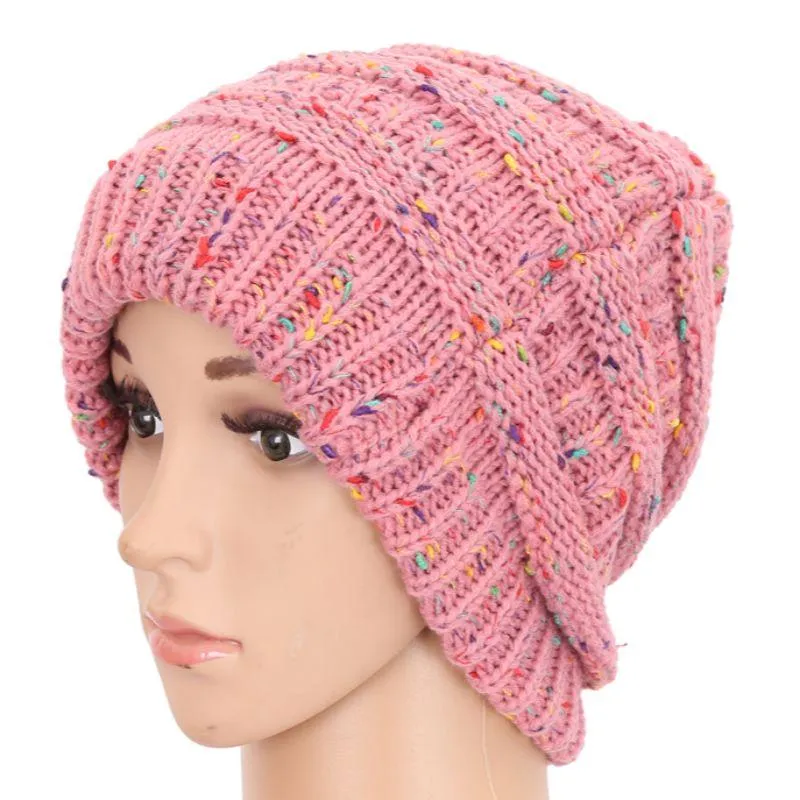 Ponytail Beanie Women's Big Girls Ribbed Cozy Hats