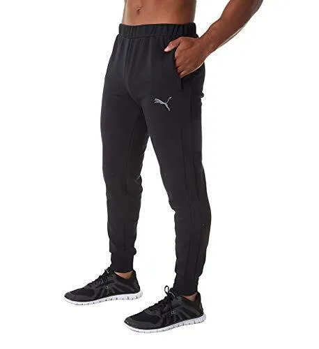 PUMA Men's P48 Core Pants Fleece, F Cotton Black -