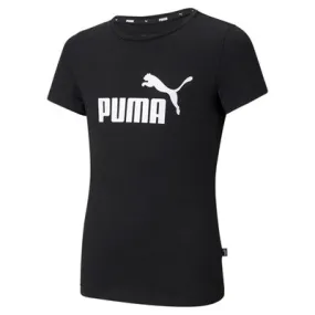 Puma t-shirt da ragazza manica corta ESS Logo Tee G 587029 01 nero