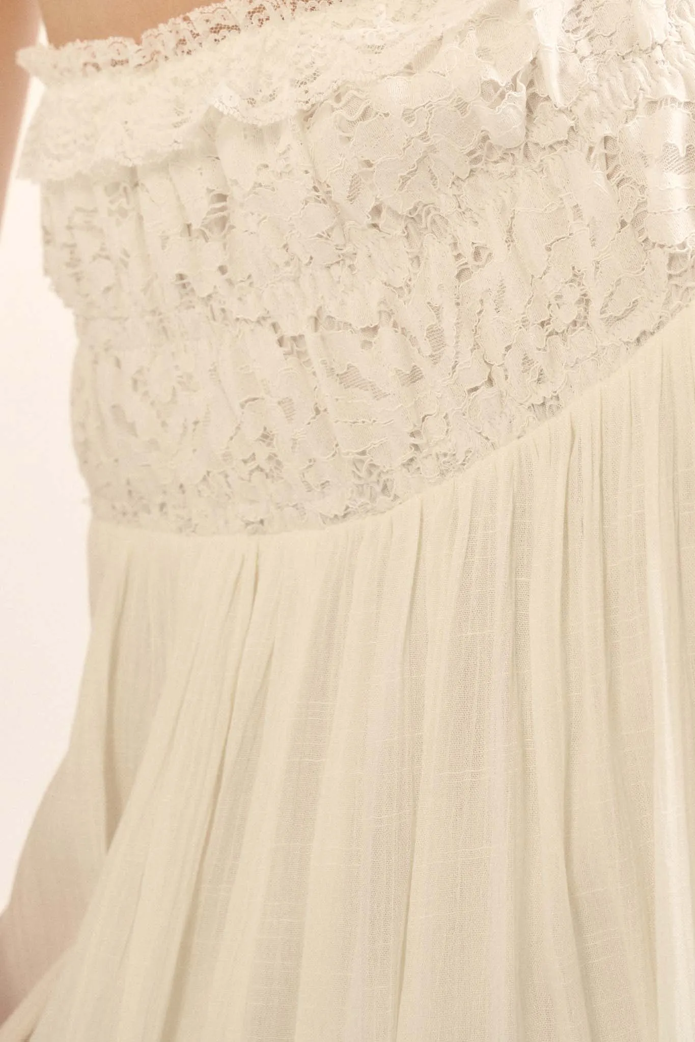 Reborn Soul Lace-Trimmed Convertible Skirt Dress