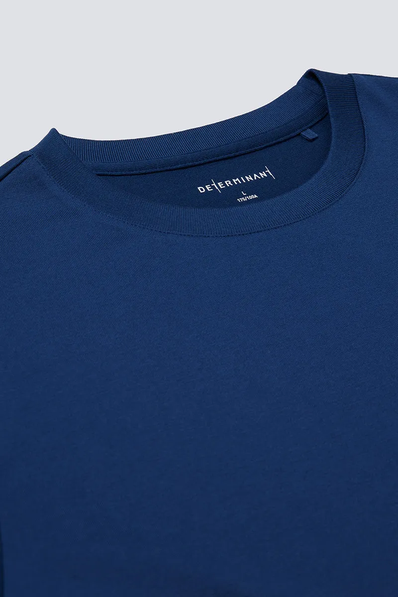 Regal Crew Neck T-Shirt | Blue NYE073