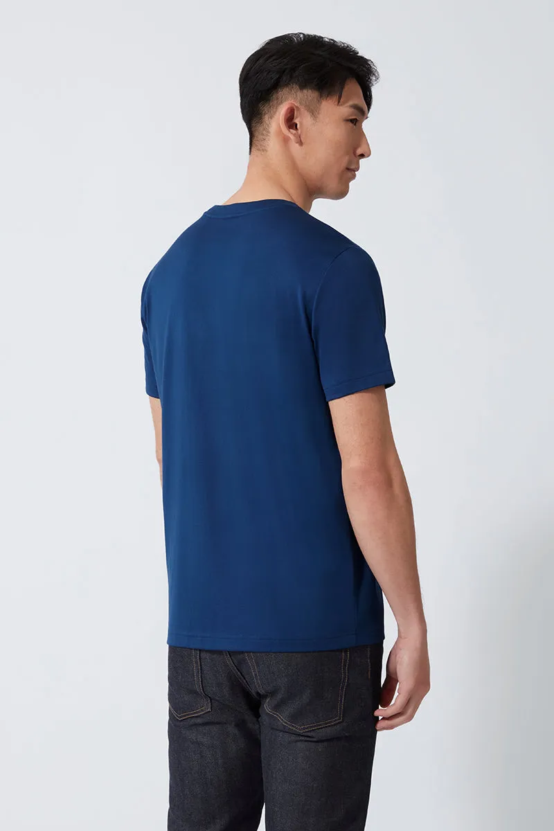 Regal Crew Neck T-Shirt | Blue NYE073