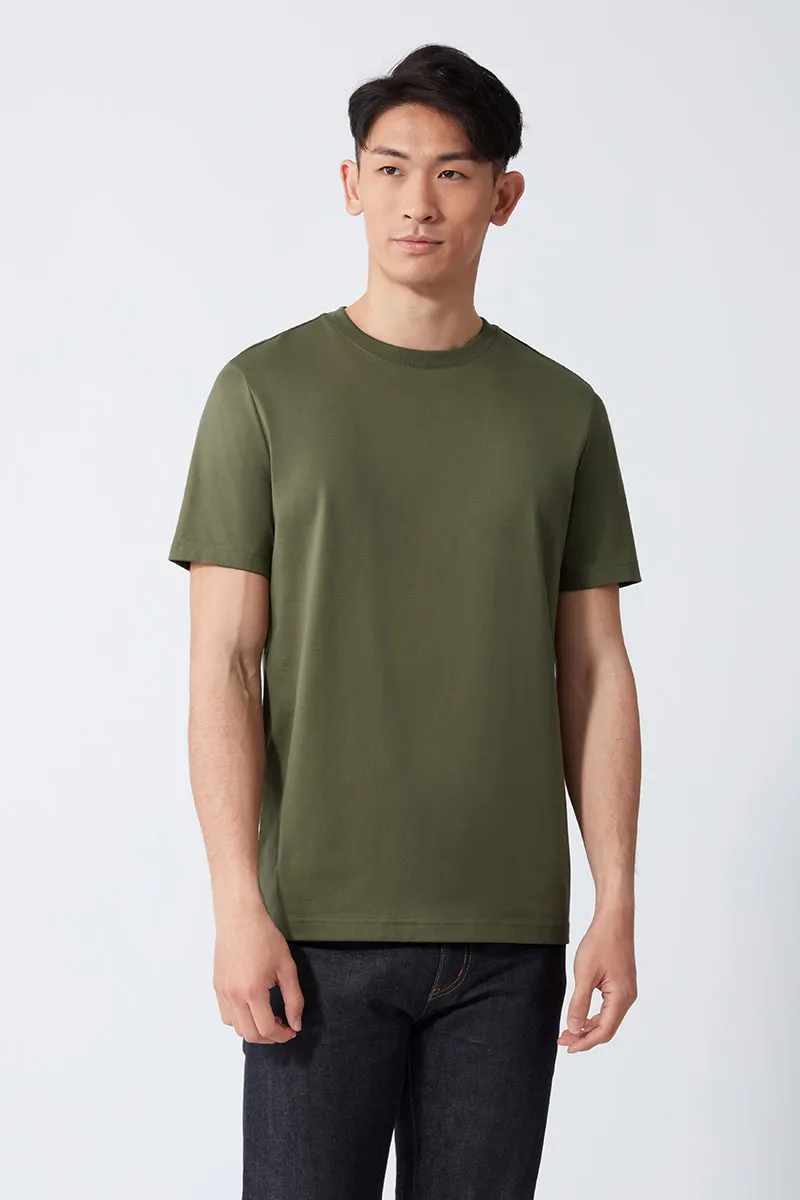 Regal Crew Neck T-Shirt | Olive GNE474