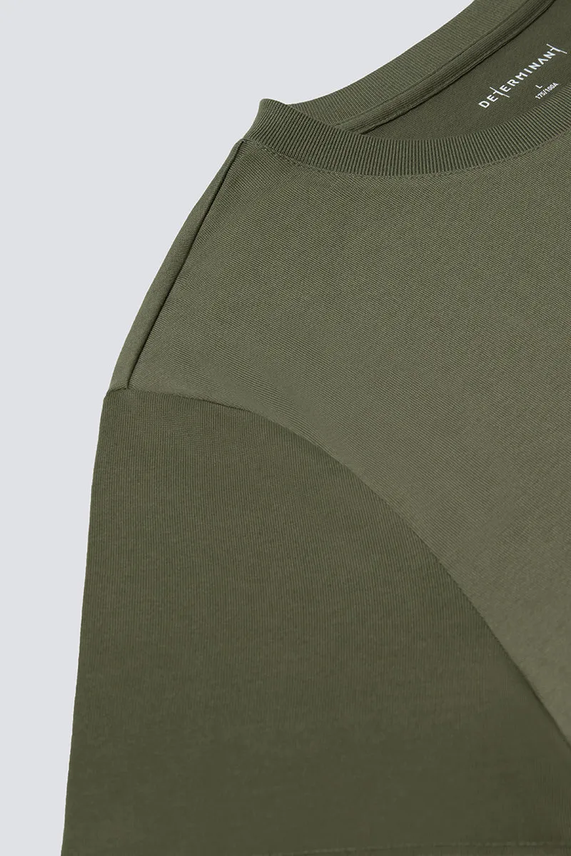 Regal Crew Neck T-Shirt | Olive GNE474