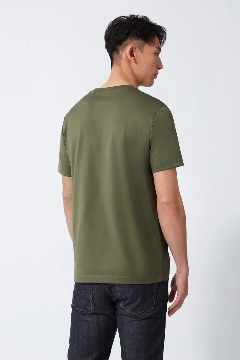 Regal Crew Neck T-Shirt | Olive GNE474