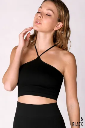 Ribbed Halter Bralette