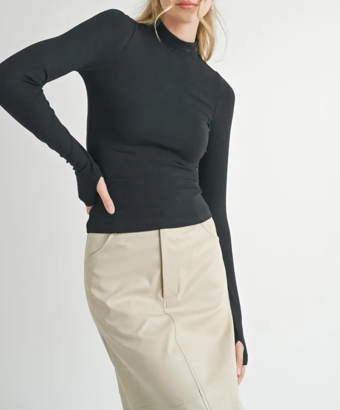 Ronan Mock Neck Knit Top