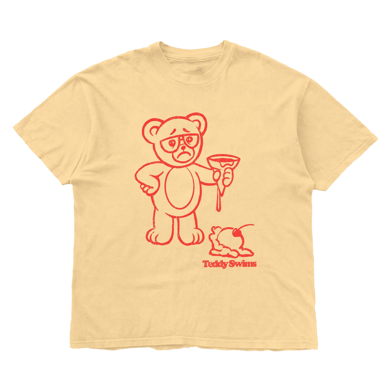 Sad Teddy Ice Cream Tee