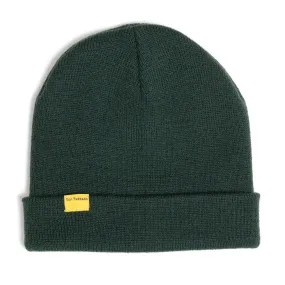 Shoreman Cuffed Beanie- Forest Green/Yellow