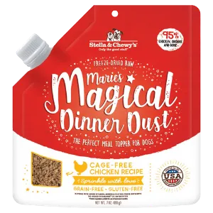 Stella & Chewy's Marie's Magical Dinner Dust Cage-Free Chicken Freeze-Dried Raw Dog Food Topper 7 oz