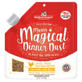 Stella & Chewy's Marie's Magical Dinner Dust Cage-Free Chicken Freeze-Dried Raw Dog Food Topper 7 oz