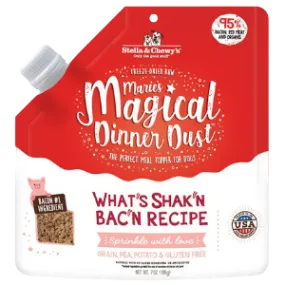 Stella & Chewy's Marie's Magical Dinner Dust What's Shak'n Bac'n Recipe Freeze-Dried Raw Dog Food Topper 7 oz