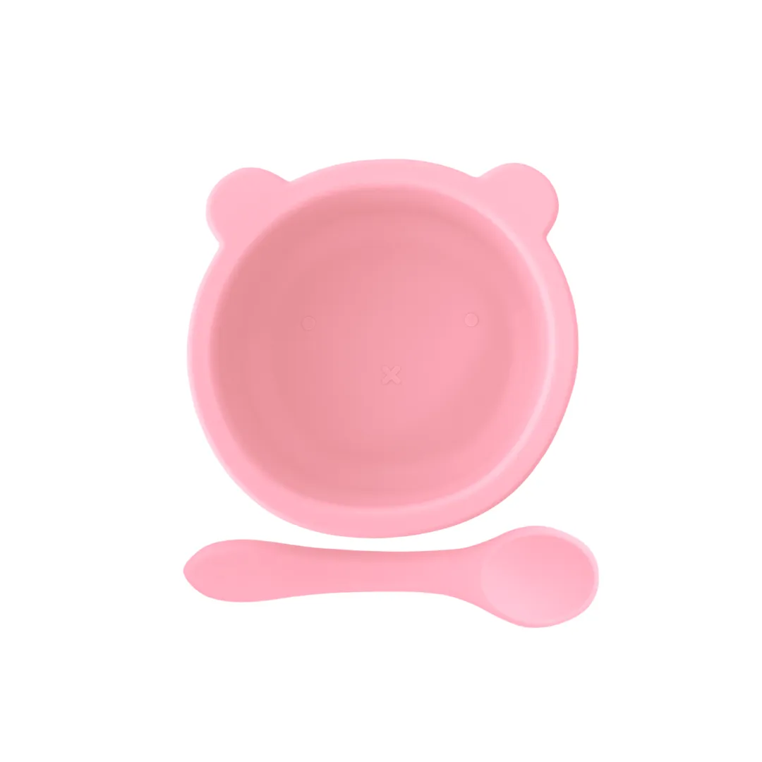 Sundae Bébé - Teddy Bear Picnic Silicone Dinner Set (Fairy Floss)