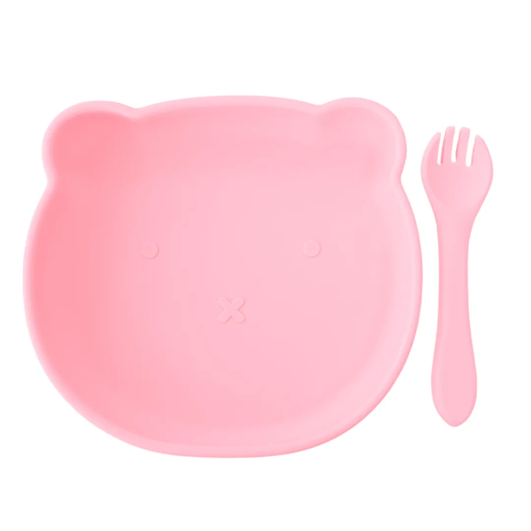 Sundae Bébé - Teddy Bear Picnic Silicone Dinner Set (Fairy Floss)