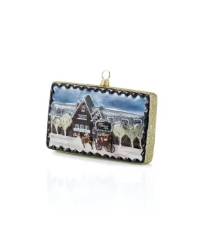 THE AMERICAN CLUB POSTCARD ORNAMENT