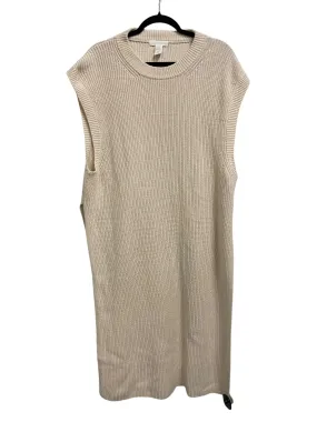 Tunic Sleeveless By H&m In Cream, Size: Xl