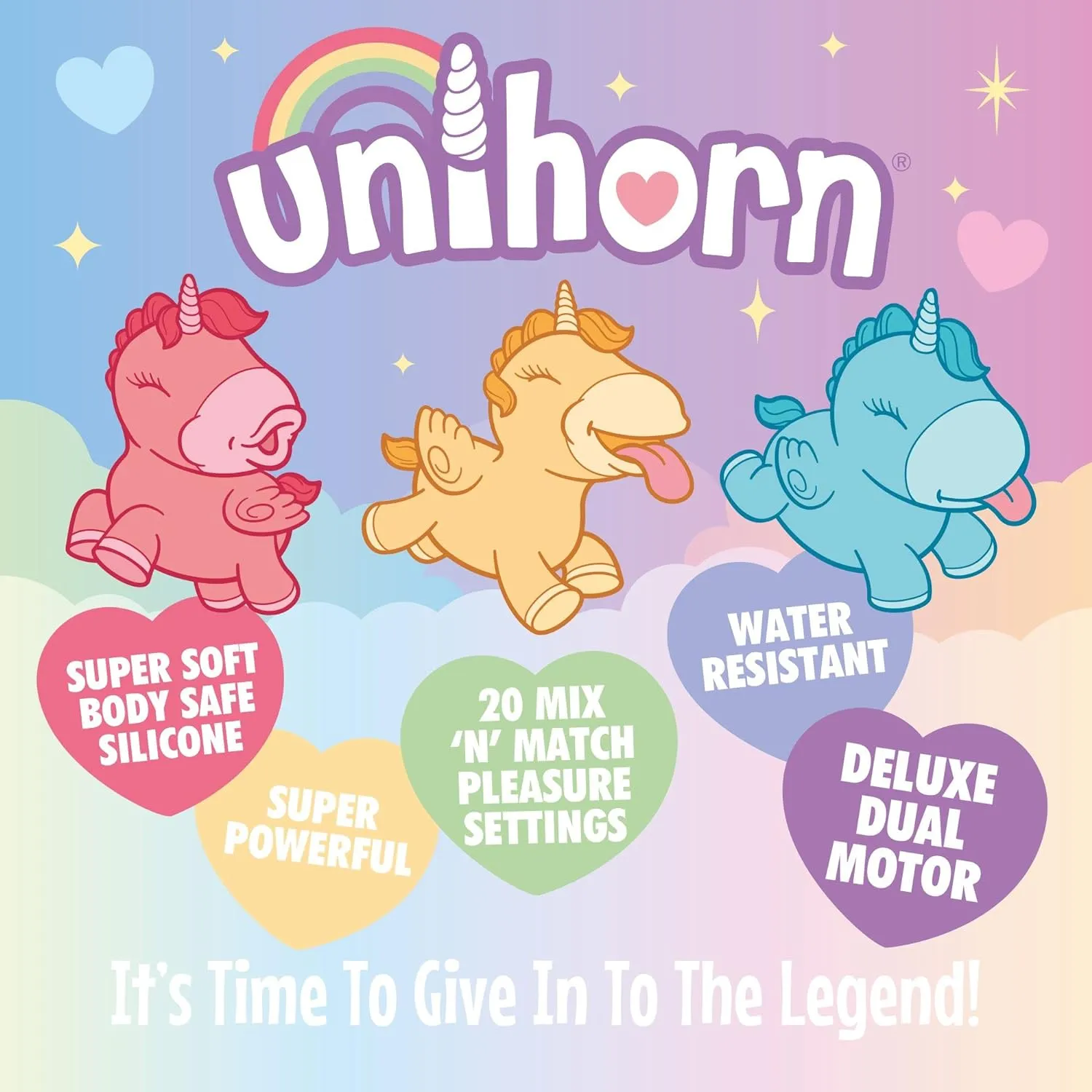 Unihorn Heart Throb Pulsating Mini Unicorn Vibe