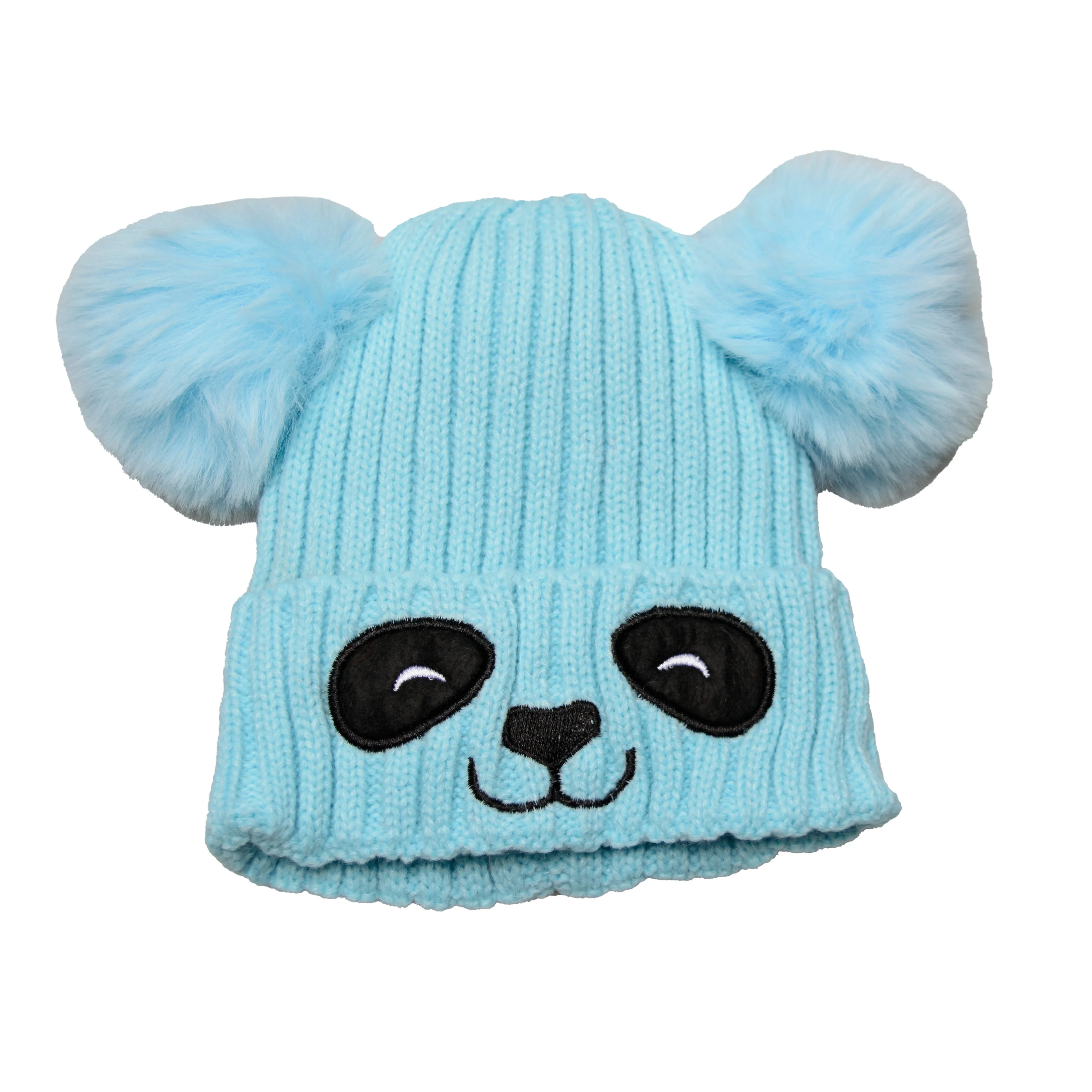 Unisex Cute Panda Cartoon Pattern Knit Winter Beanie For Kids (3-10 Years)