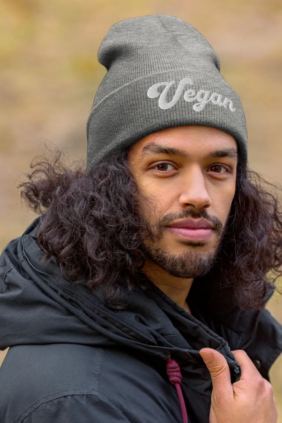 Vegan Cuffed Beanie