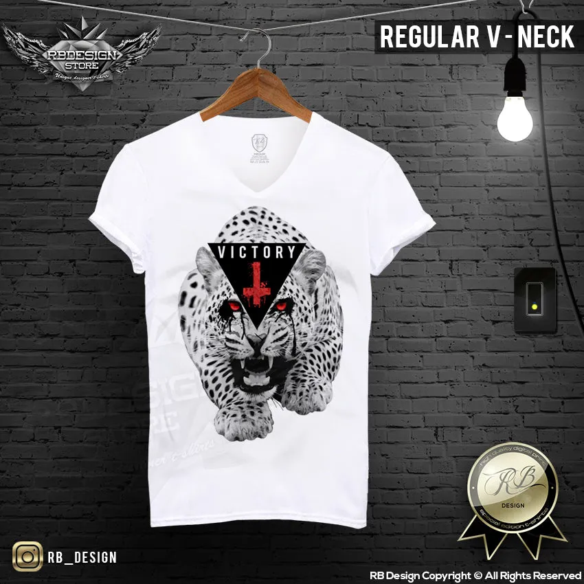 Victory Men's Gepard T-shirt Rawr Fashion Designer Top MD570