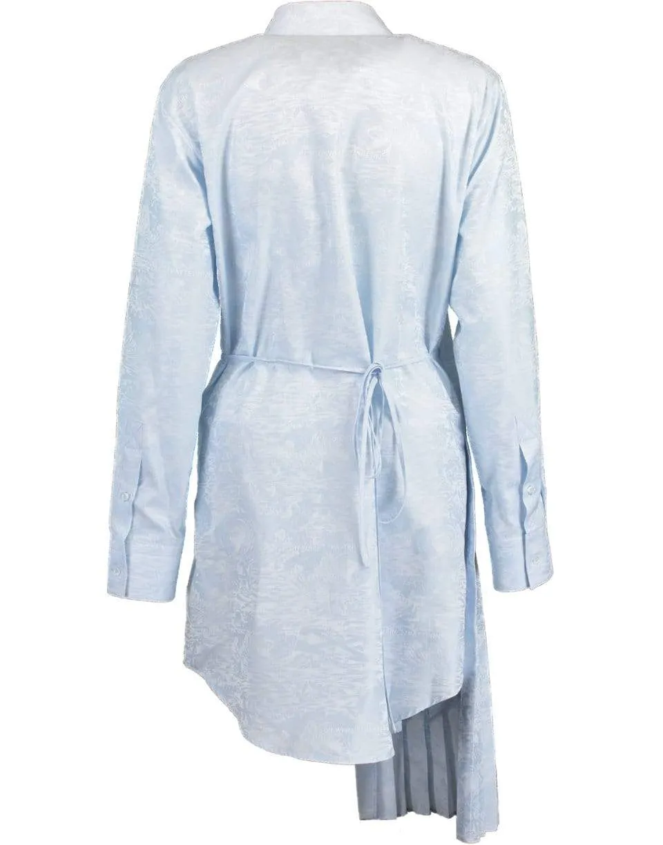 Waves Wrap Panel Shirtdress