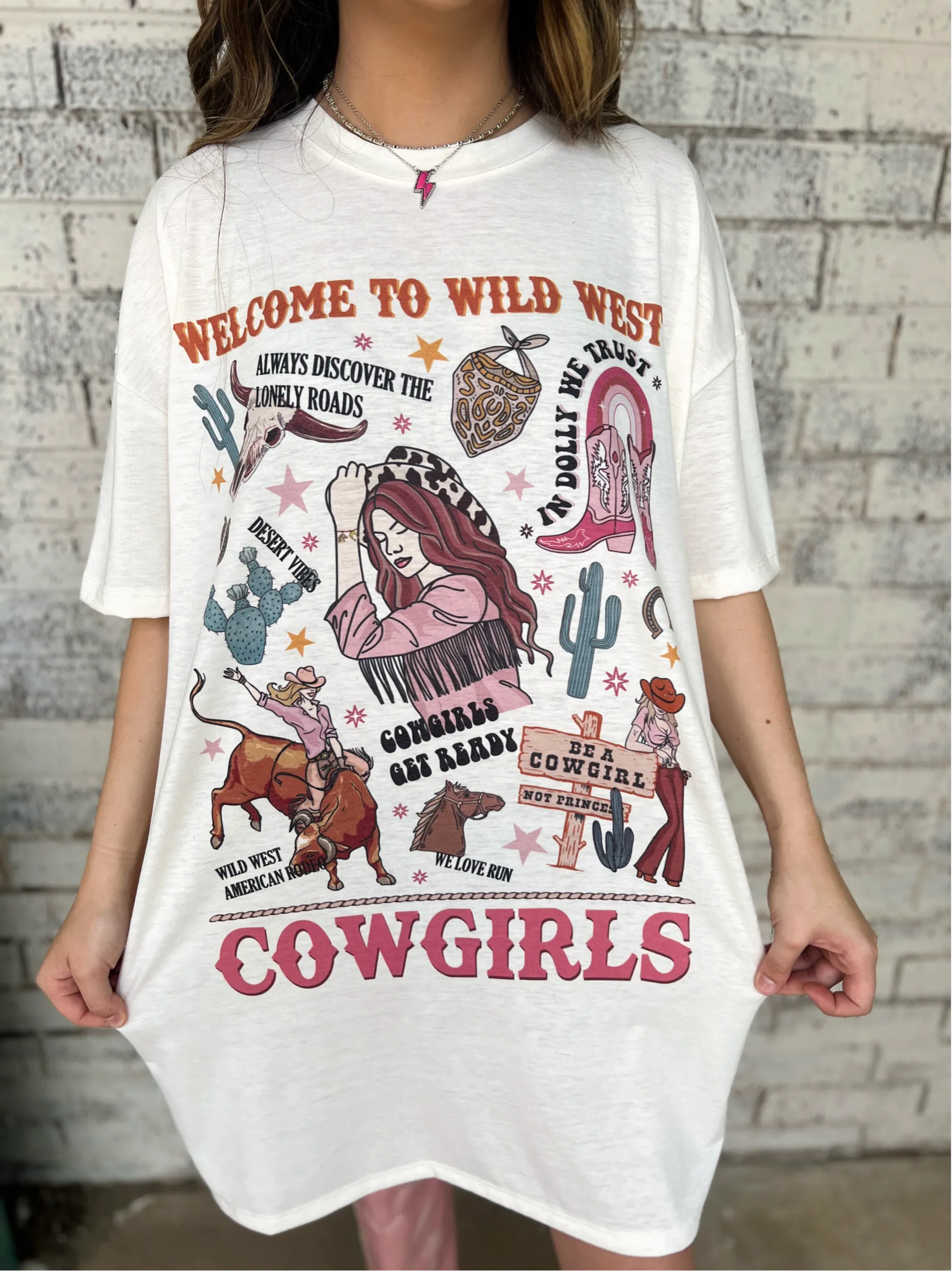 Wild West Cowgirls T Shirt Dress*