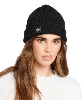 Womens Full Stone Beanie in Black