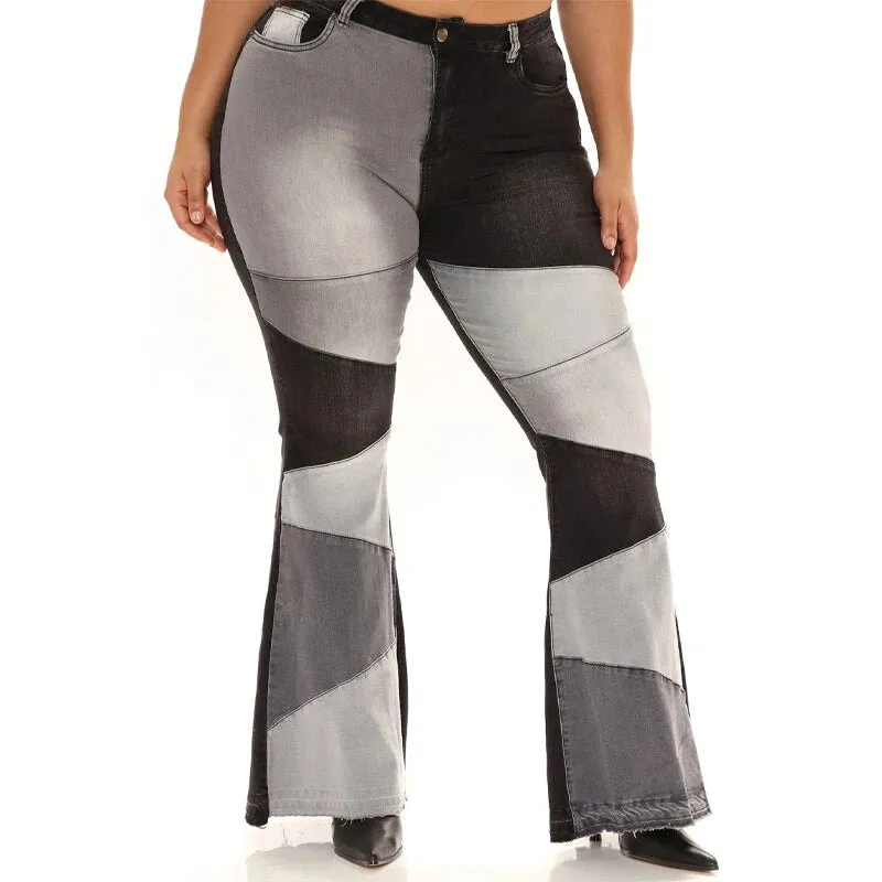 Zigzag Flared Jeans